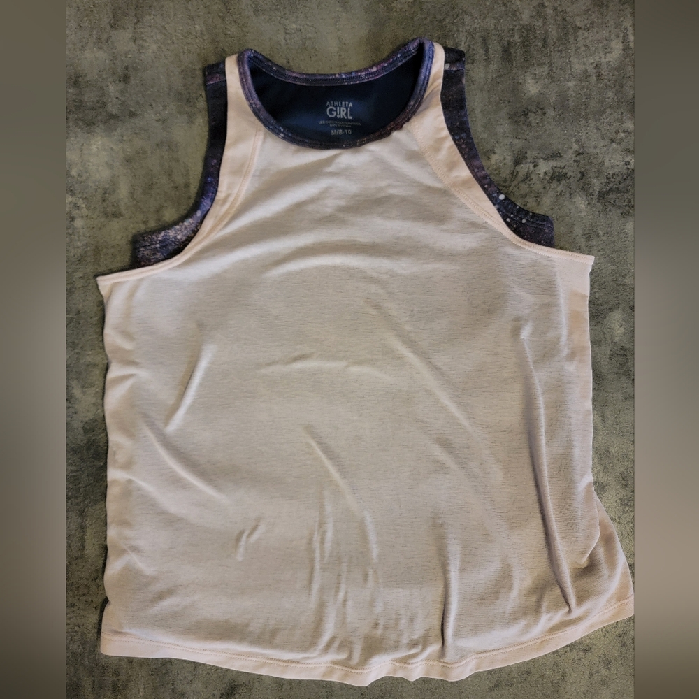 Athleta Girl | Double the Fun Tank in Galaxy print Size M/8 10